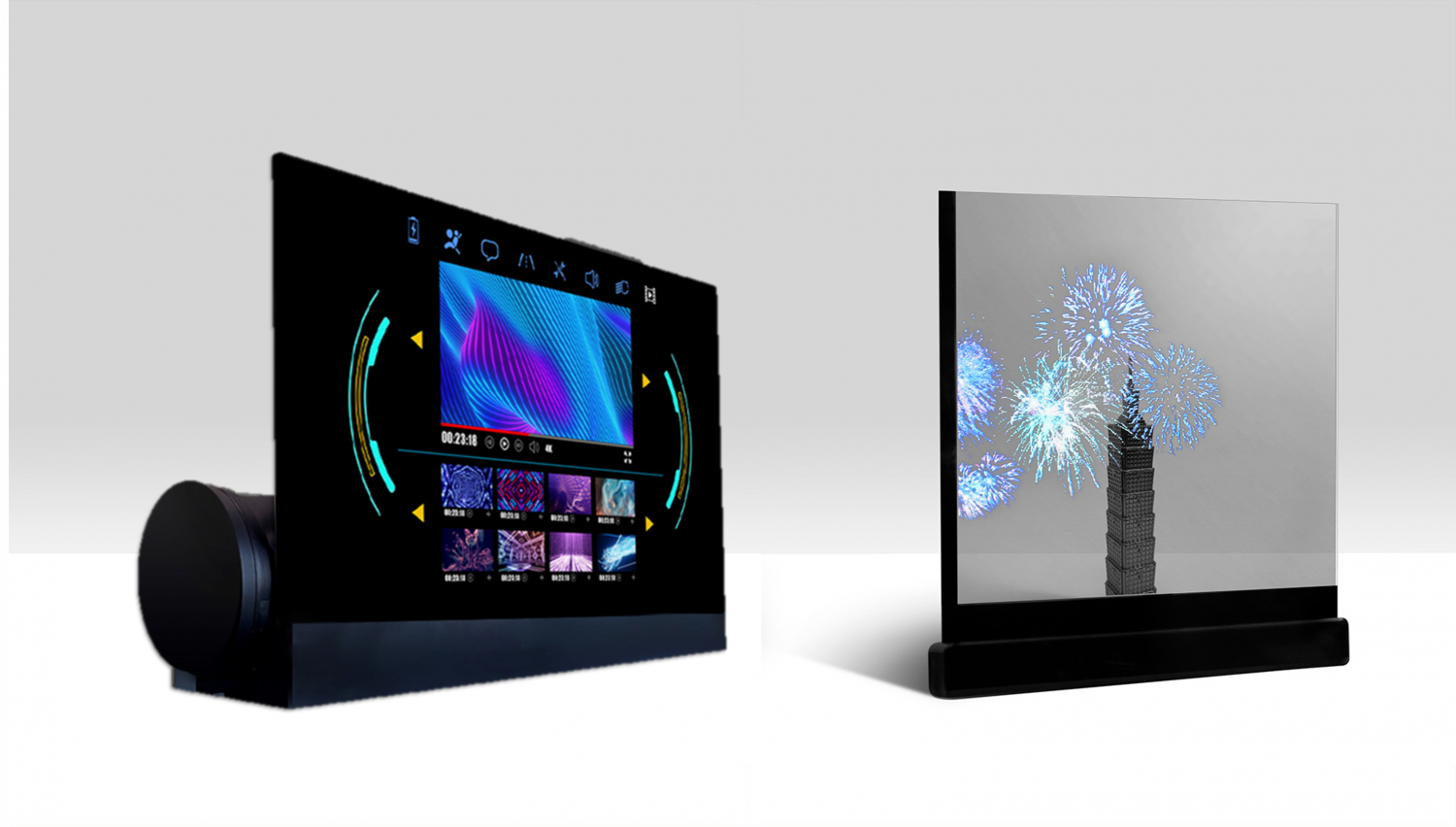 可卷式、折迭性、高透明